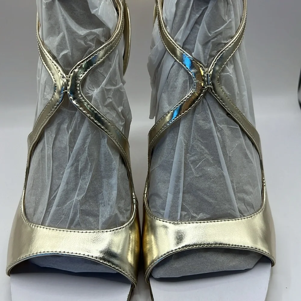 Nine West Tulah3 Gold sandals NIB
